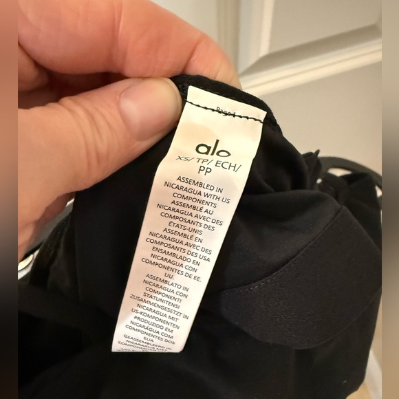 NWT ALO Yoga Alosoft Courtside Mini Dress in Black size XS - Picture 8 of 8